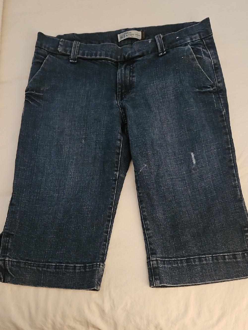 Old Navy Dark Wash Denim Bermuda Shorts